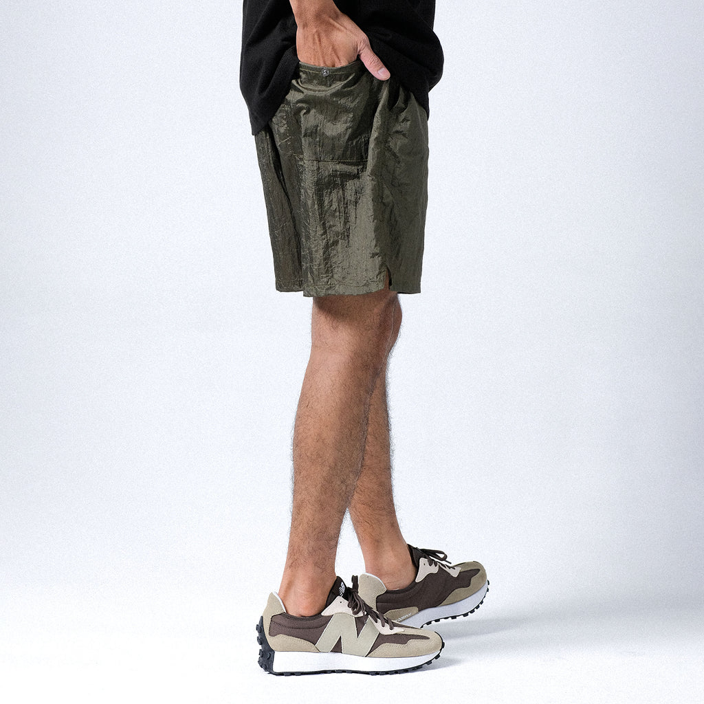 Boardshort Crinkle Pants Olive