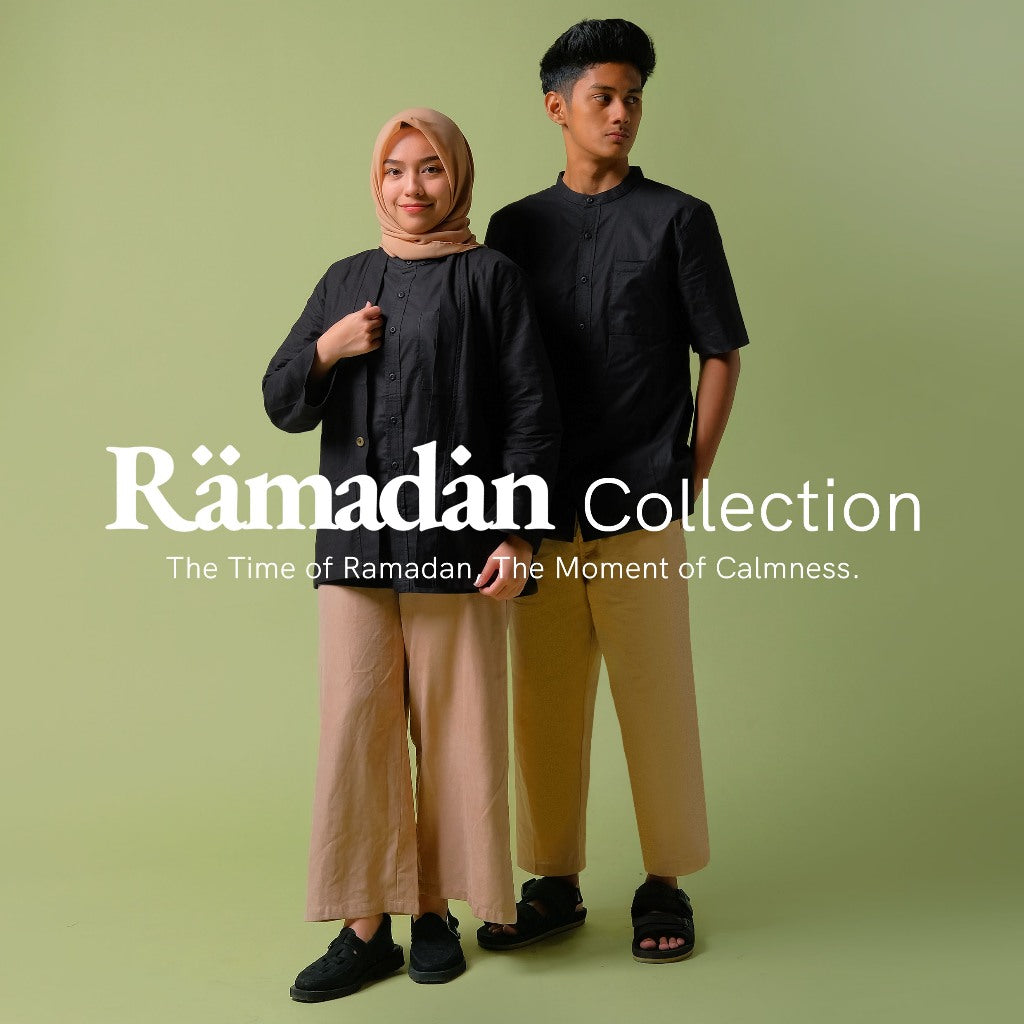 ORCA Kemeja Pendek Shams Short Shirt, Black
