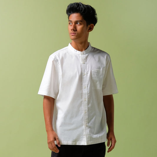 ORCA Kemeja Pendek Shams Short Shirt, White