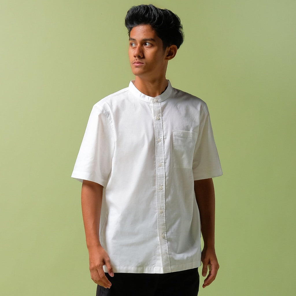 ORCA Kemeja Pendek Shams Short Shirt, White