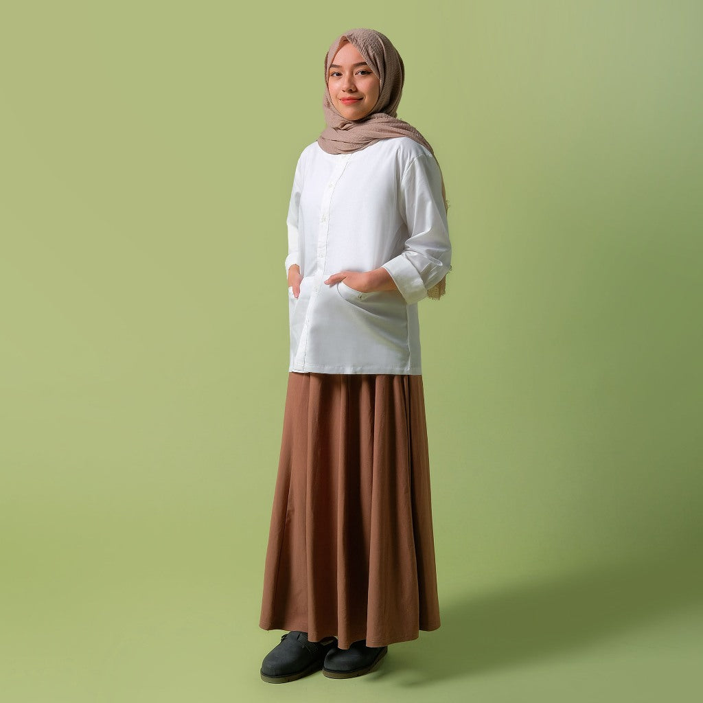 ORCA Kemeja Panjang Talha Versatile Shirt, White