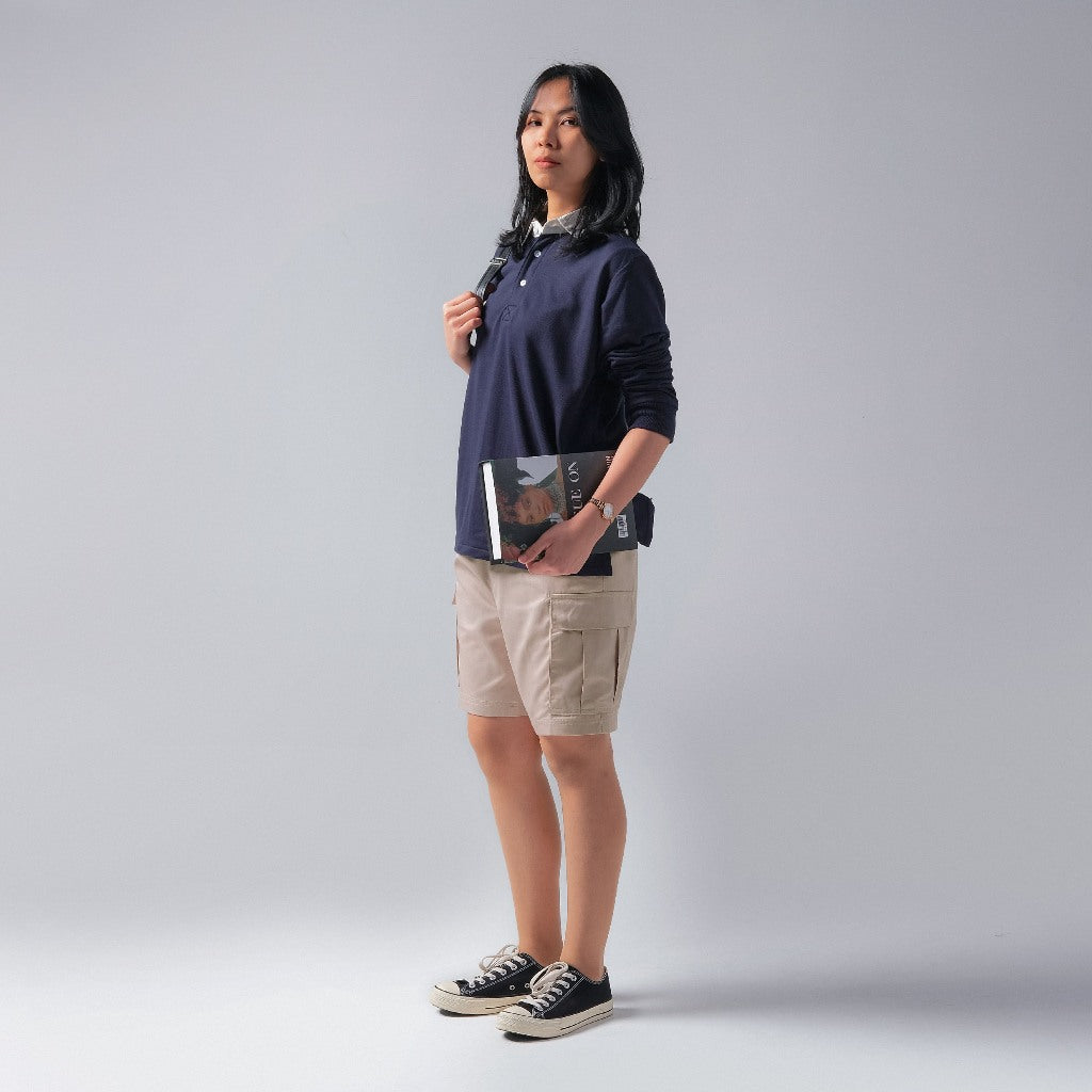 Serenum Regular Short Cargo Pants, Beige
