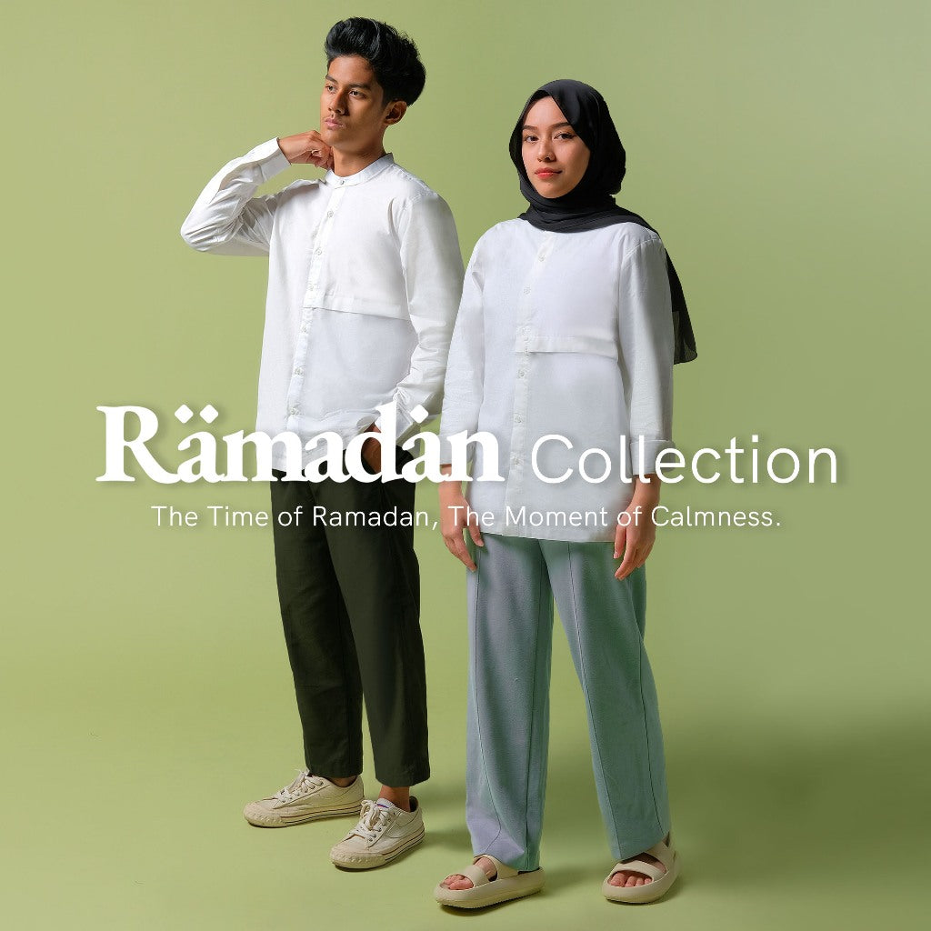 ORCA Kemeja Panjang Qaasim Pocket Shirt, White