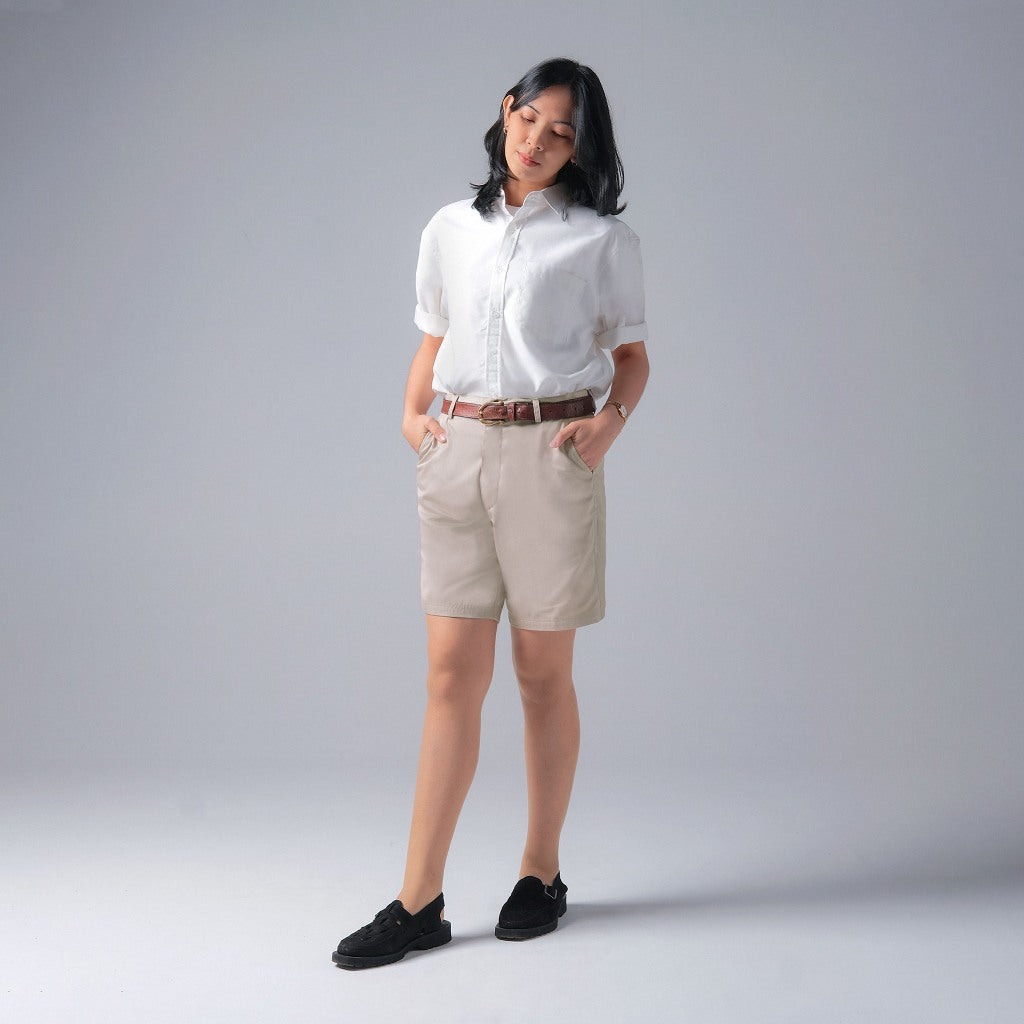 Opulent Regular Short Pants, Beige