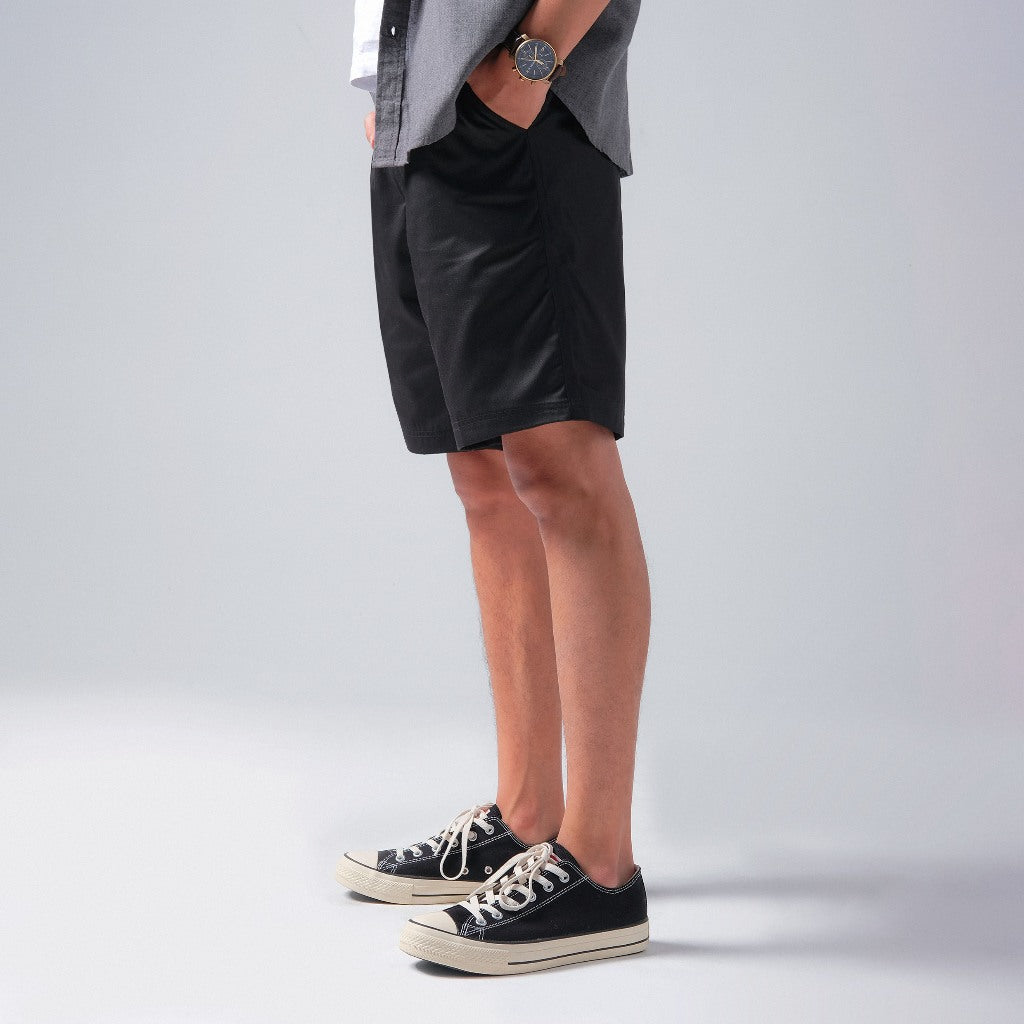 Opulent Regular Short Pants, Black