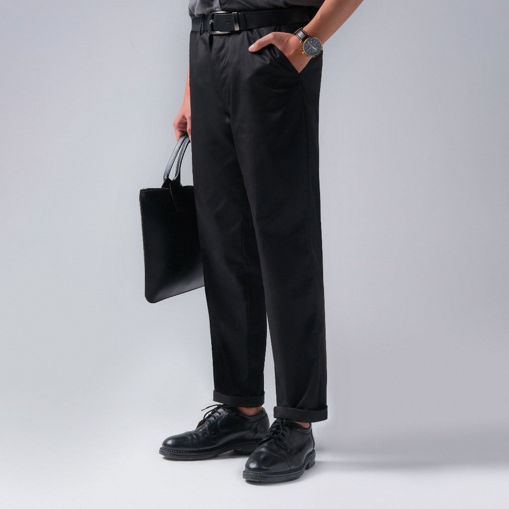 Grandeur Regular Long Pants, Black