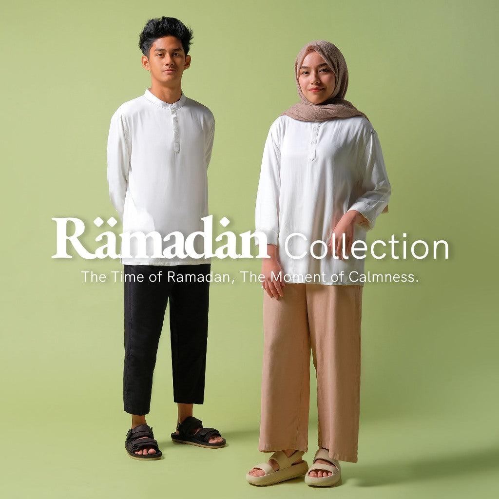 Orca Kemeja Panjang Jabir Quarter Shirt White