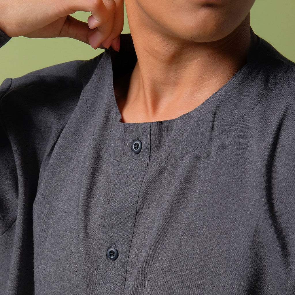 ORCA Kemeja Panjang Talha Versatile Shirt, Grey
