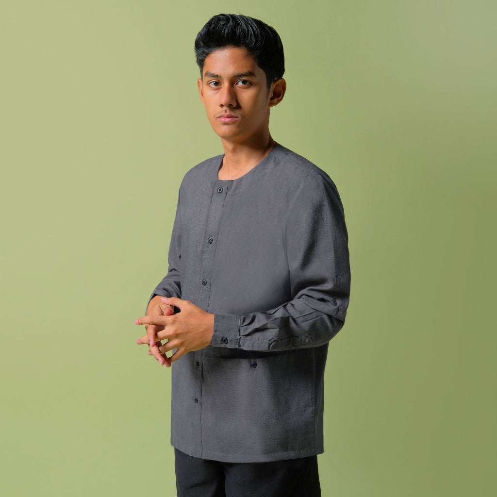 ORCA Kemeja Panjang Talha Versatile Shirt, Grey