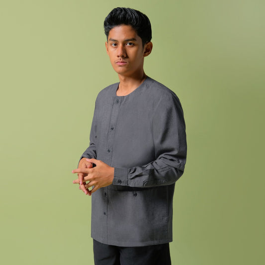 ORCA Kemeja Panjang Talha Versatile Shirt, Grey