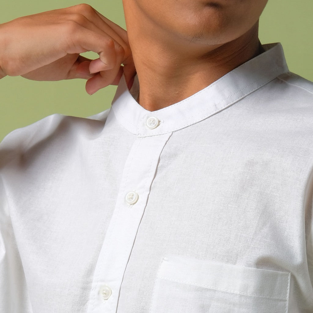 ORCA Kemeja Pendek Shams Short Shirt, White