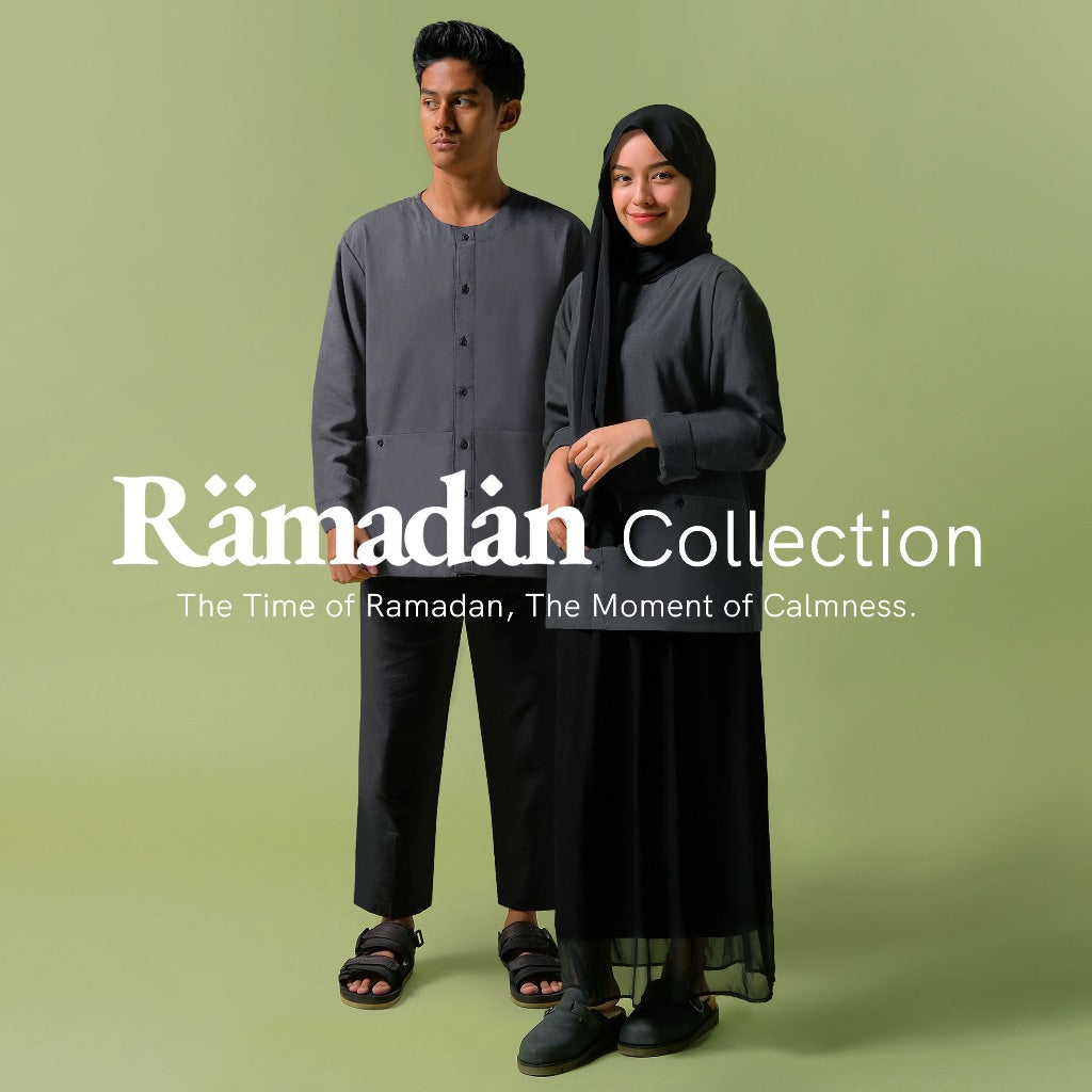 ORCA Kemeja Panjang Talha Versatile Shirt, Grey