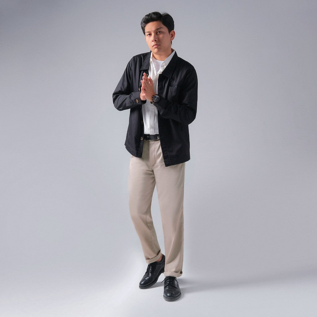 Grandeur Regular Long Pants, Beige
