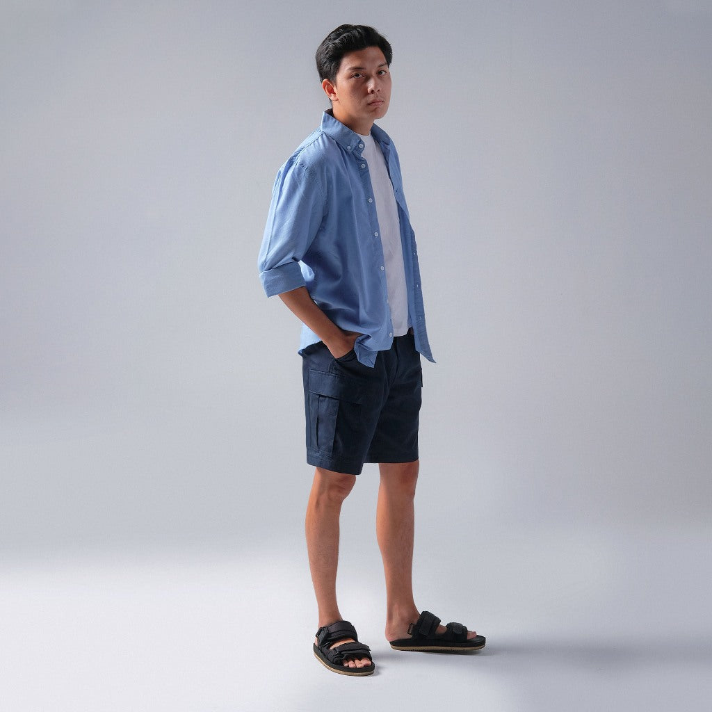 Serenum Regular Short Cargo Pants, Navy