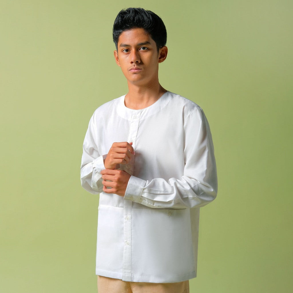 ORCA Kemeja Panjang Talha Versatile Shirt, White