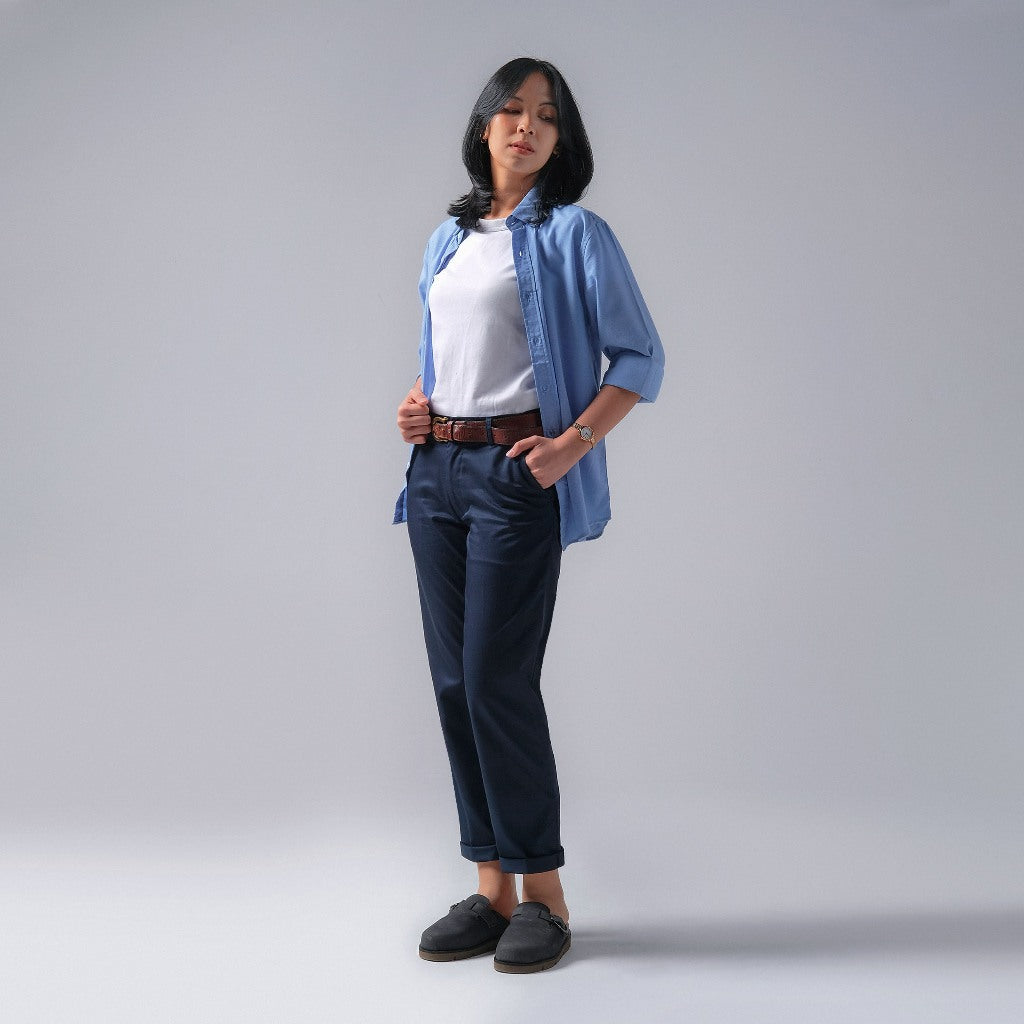 Grandeur Regular Long Pants, Navy