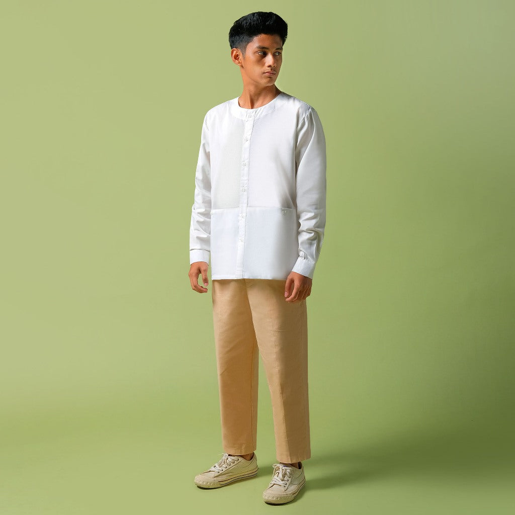 ORCA Kemeja Panjang Talha Versatile Shirt, White