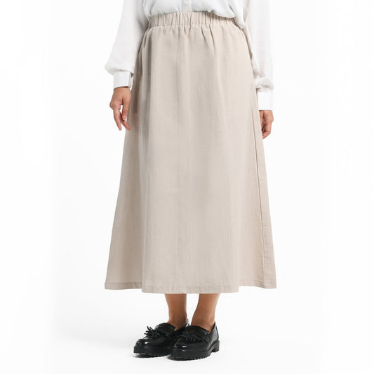 ORCA Rok Wanita Elise Easy Comfort Skirt Women, Broken White