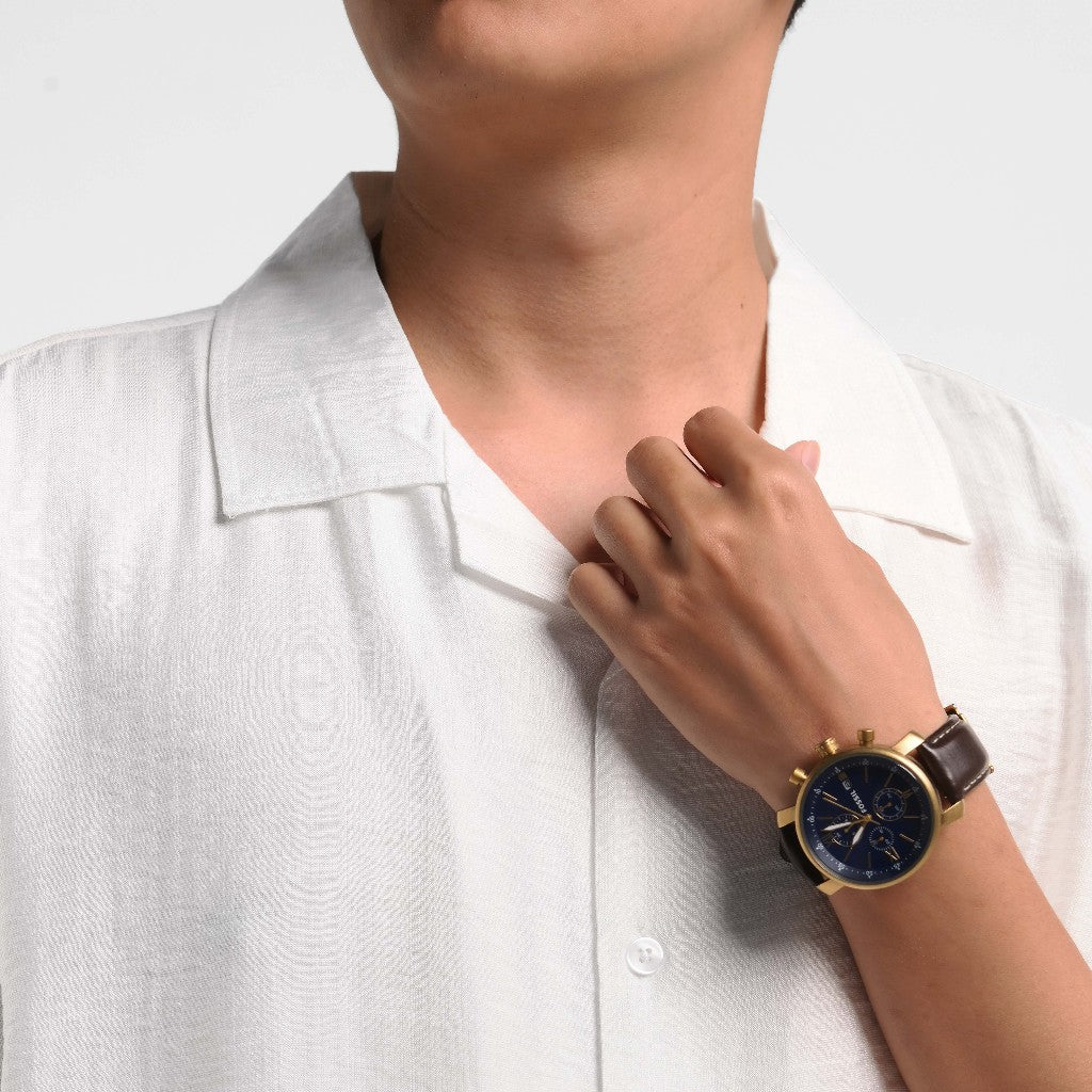 ORCA Kemeja Pendek Orson Creased Effect Shirt, White