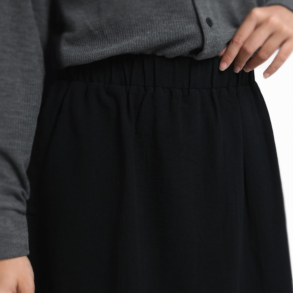 ORCA Rok Wanita Elise Easy Comfort Skirt Women, Black