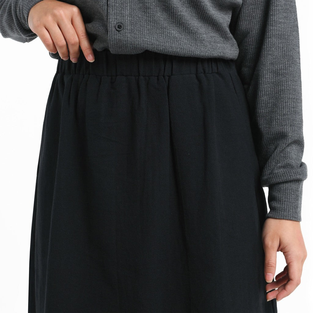 ORCA Rok Wanita Elise Easy Comfort Skirt Women, Black