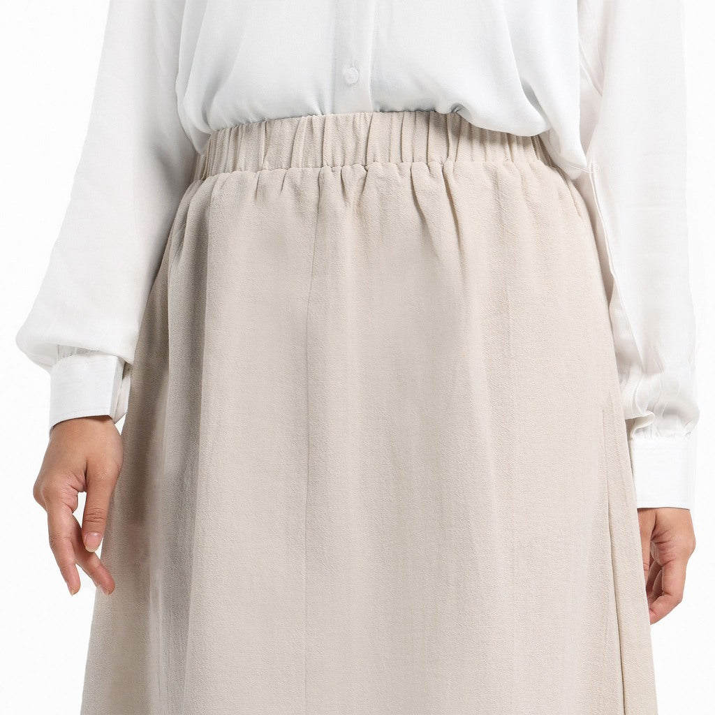 ORCA Rok Wanita Elise Easy Comfort Skirt Women, Broken White