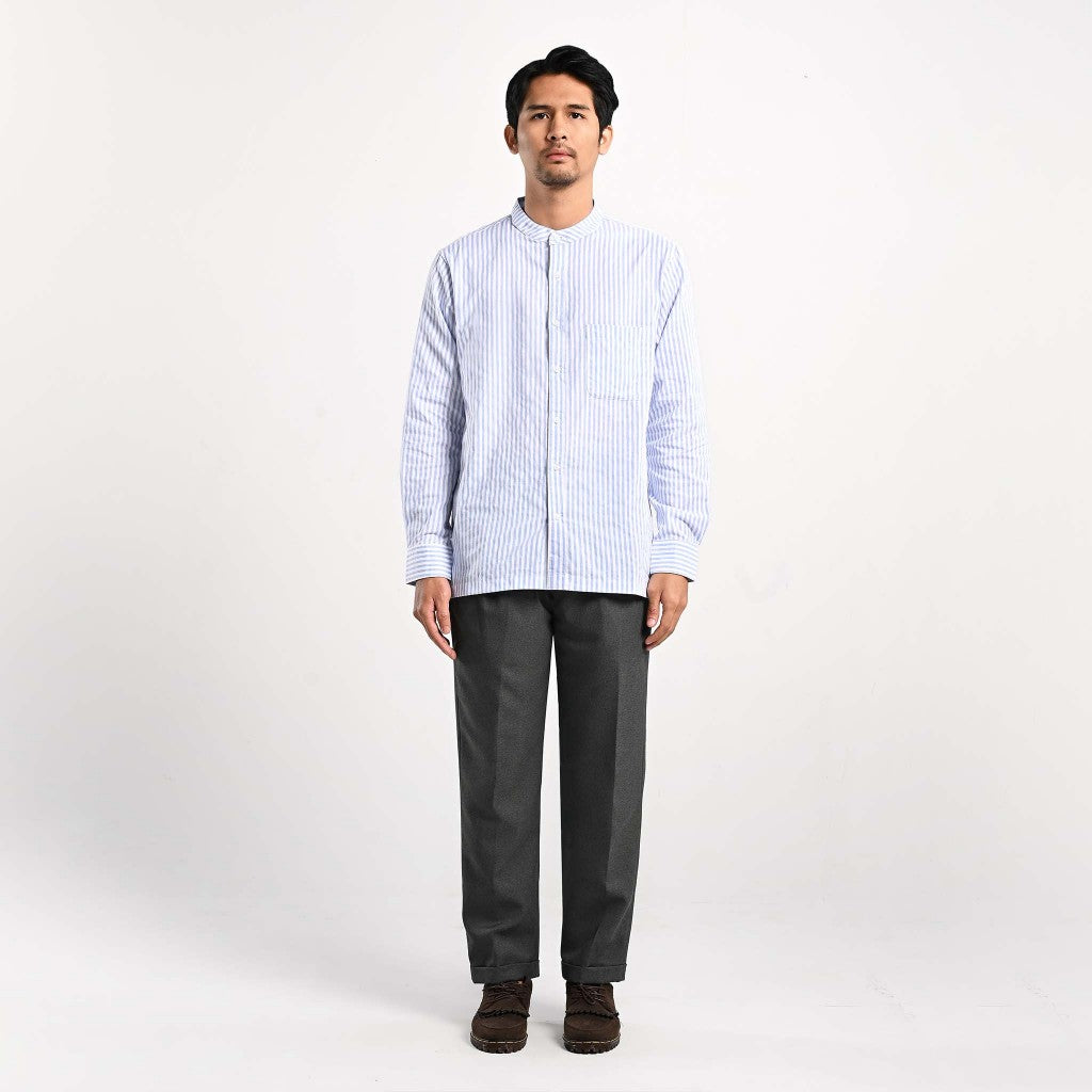 Taymiel Striped Long Shirt Kemeja Panjang Garis Pria by ORCA
