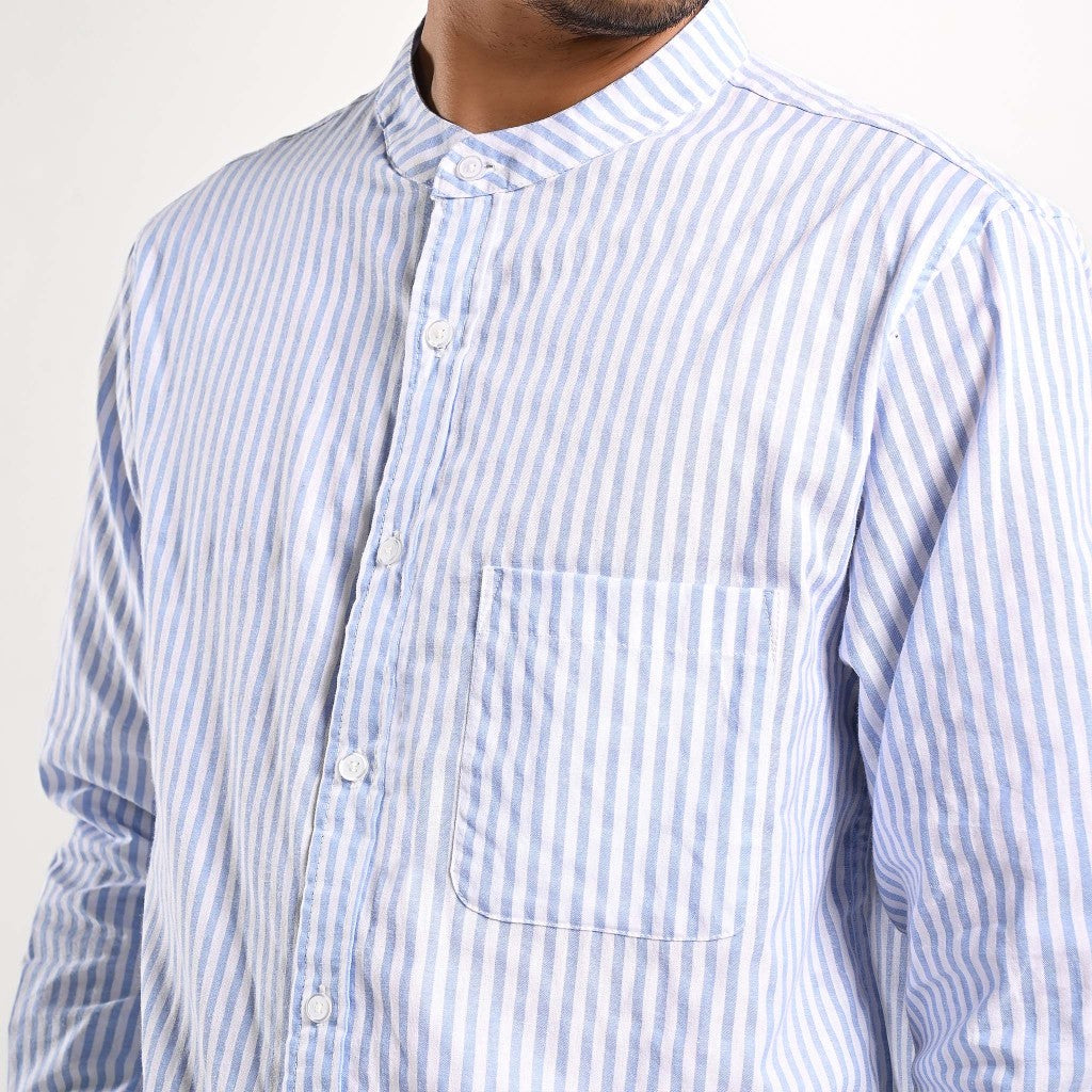 Taymiel Striped Long Shirt Kemeja Panjang Garis Pria by ORCA