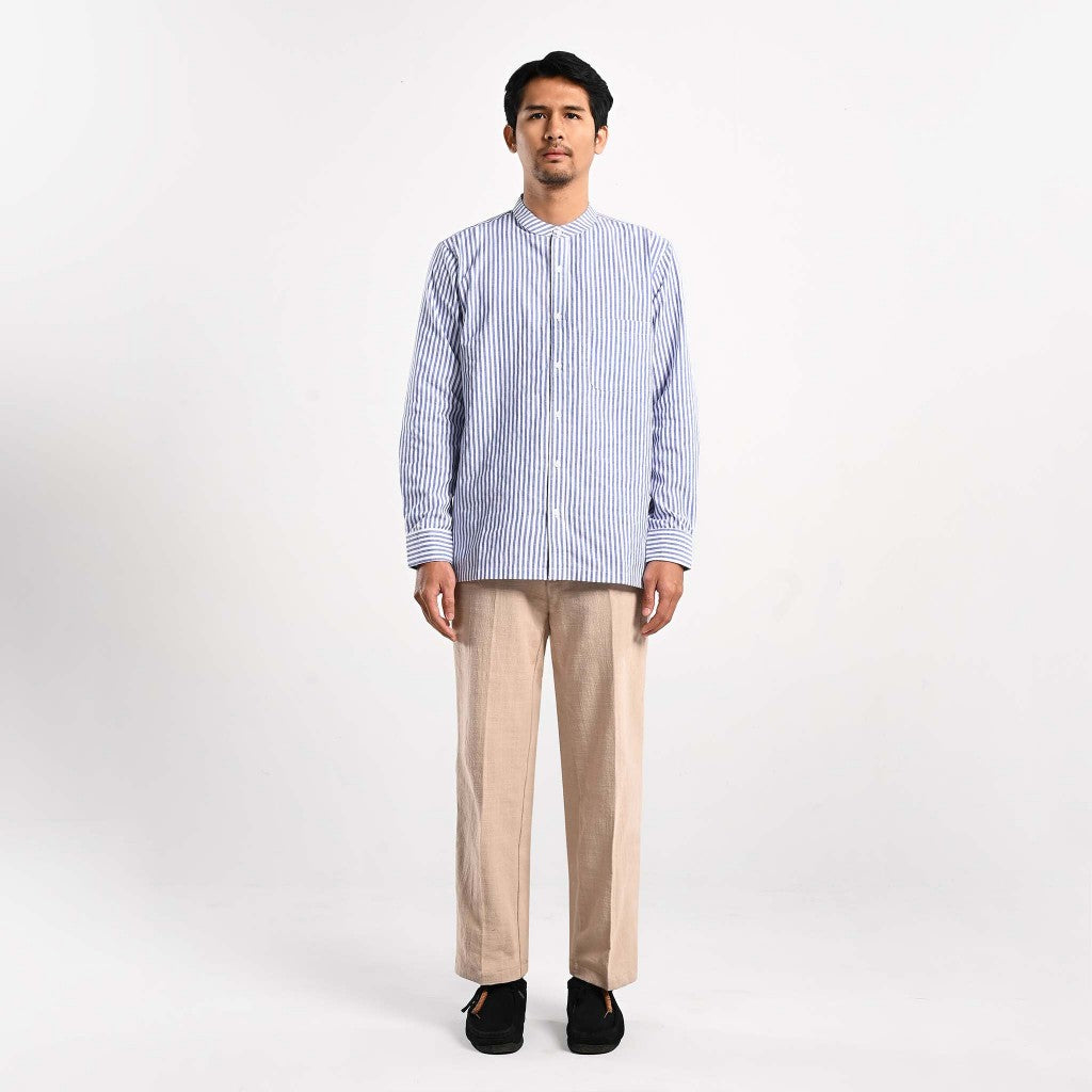 Taymiel Striped Long Shirt Kemeja Panjang Garis Pria by ORCA