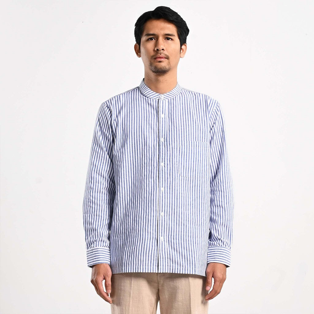 Taymiel Striped Long Shirt Kemeja Panjang Garis Pria by ORCA