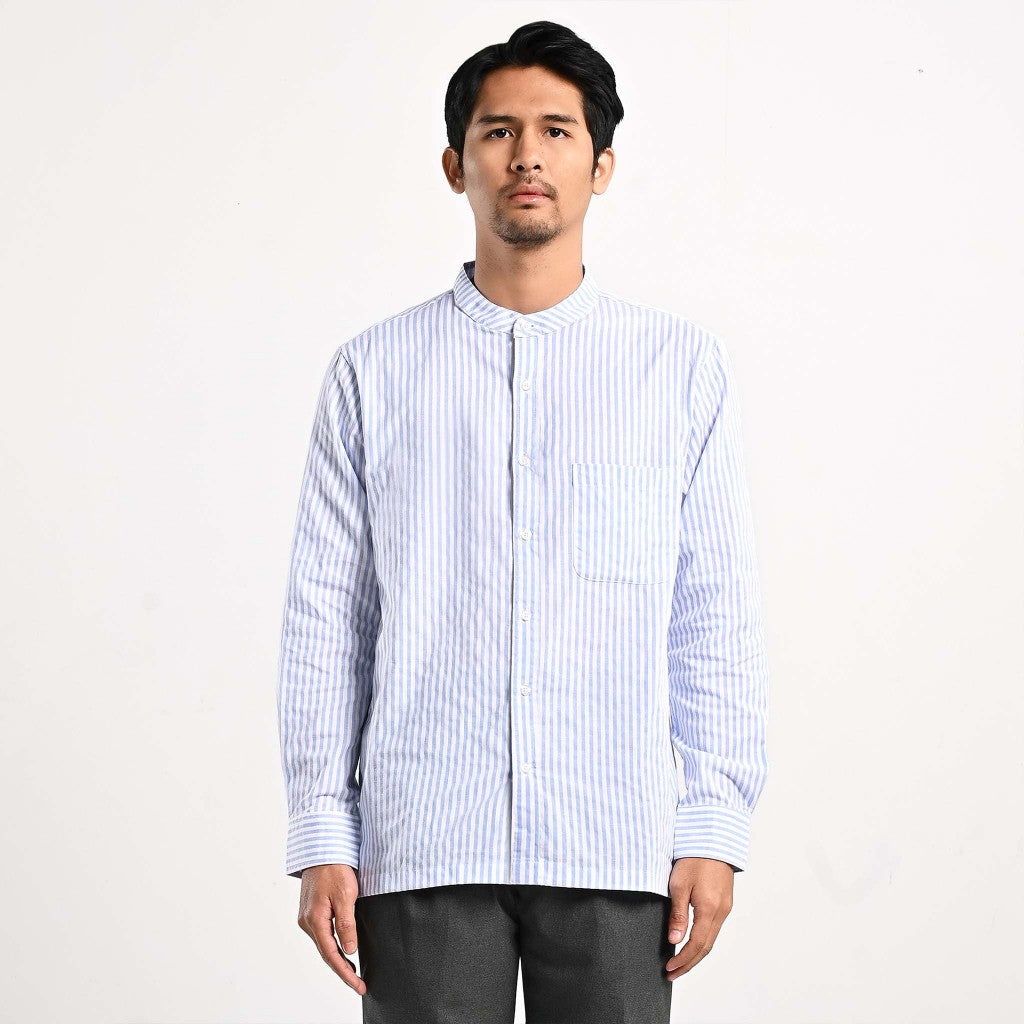 Taymiel Striped Long Shirt Kemeja Panjang Garis Pria by ORCA