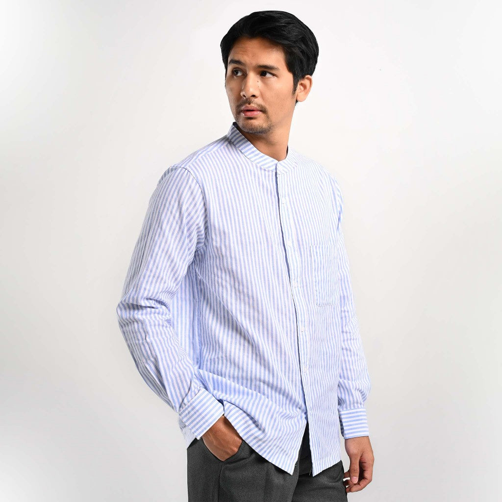 Taymiel Striped Long Shirt Kemeja Panjang Garis Pria by ORCA