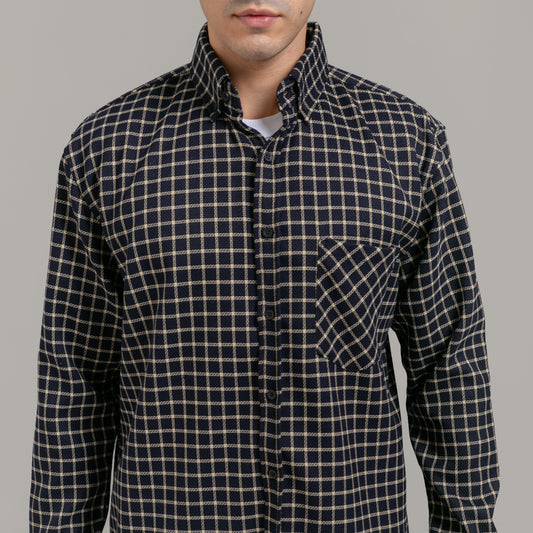 Brooks Basic Shirt Cream Checkered