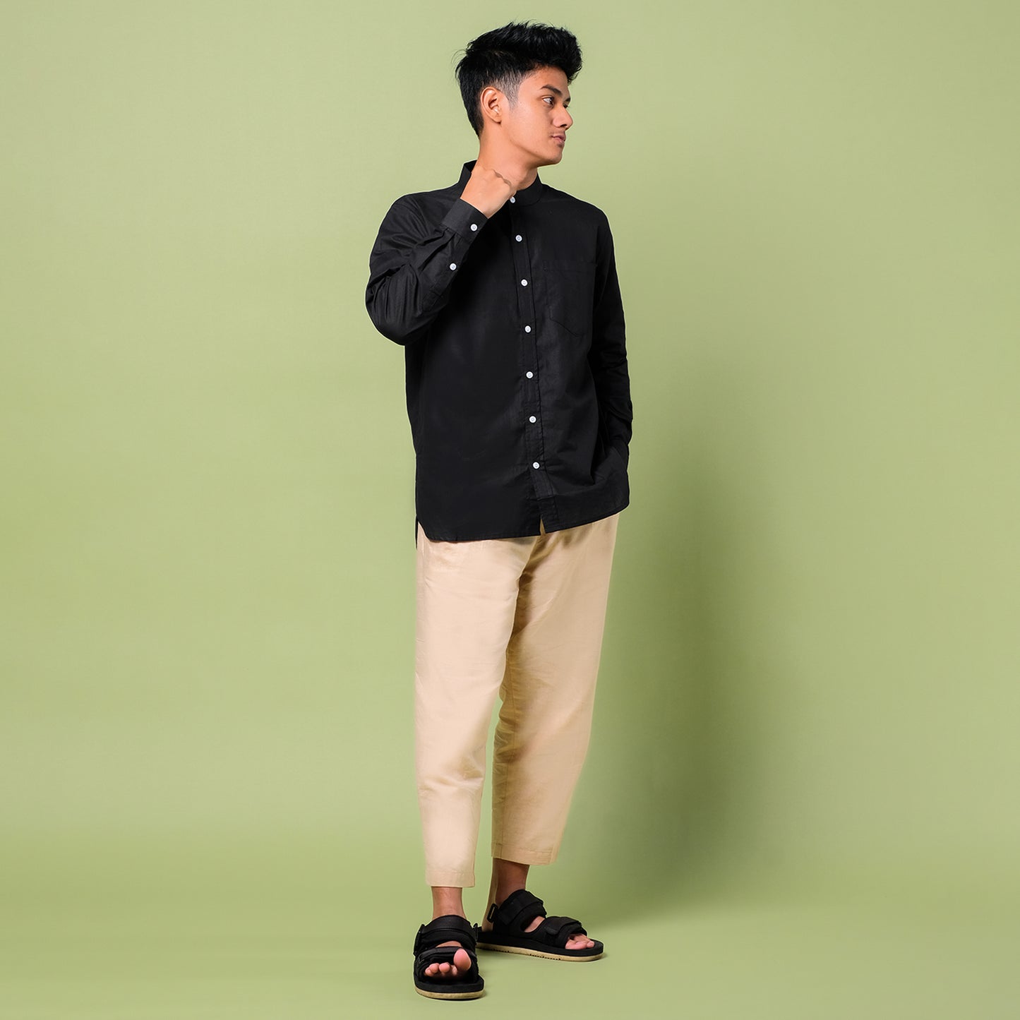 Basheer Shirt Carbon Black