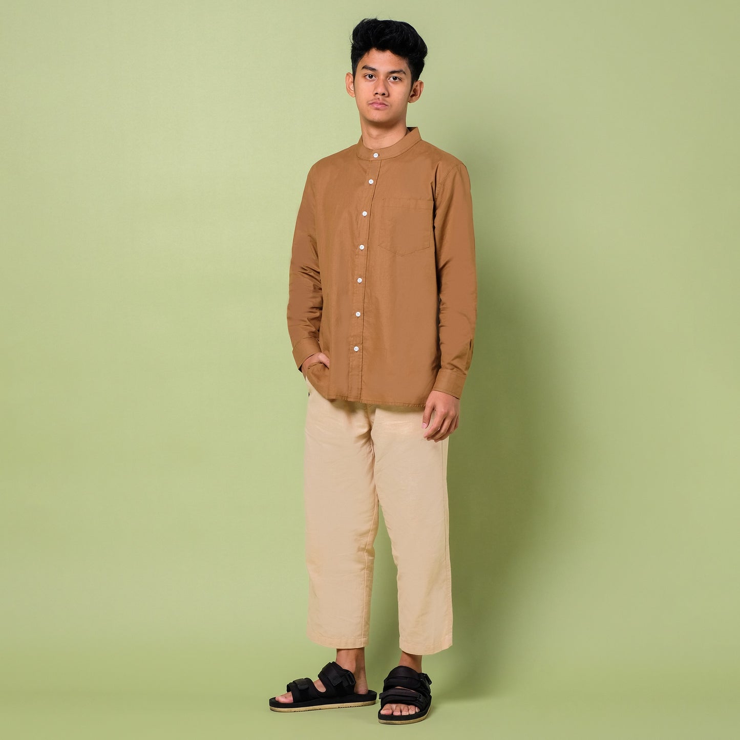 Basheer Shirt Hazel Brown