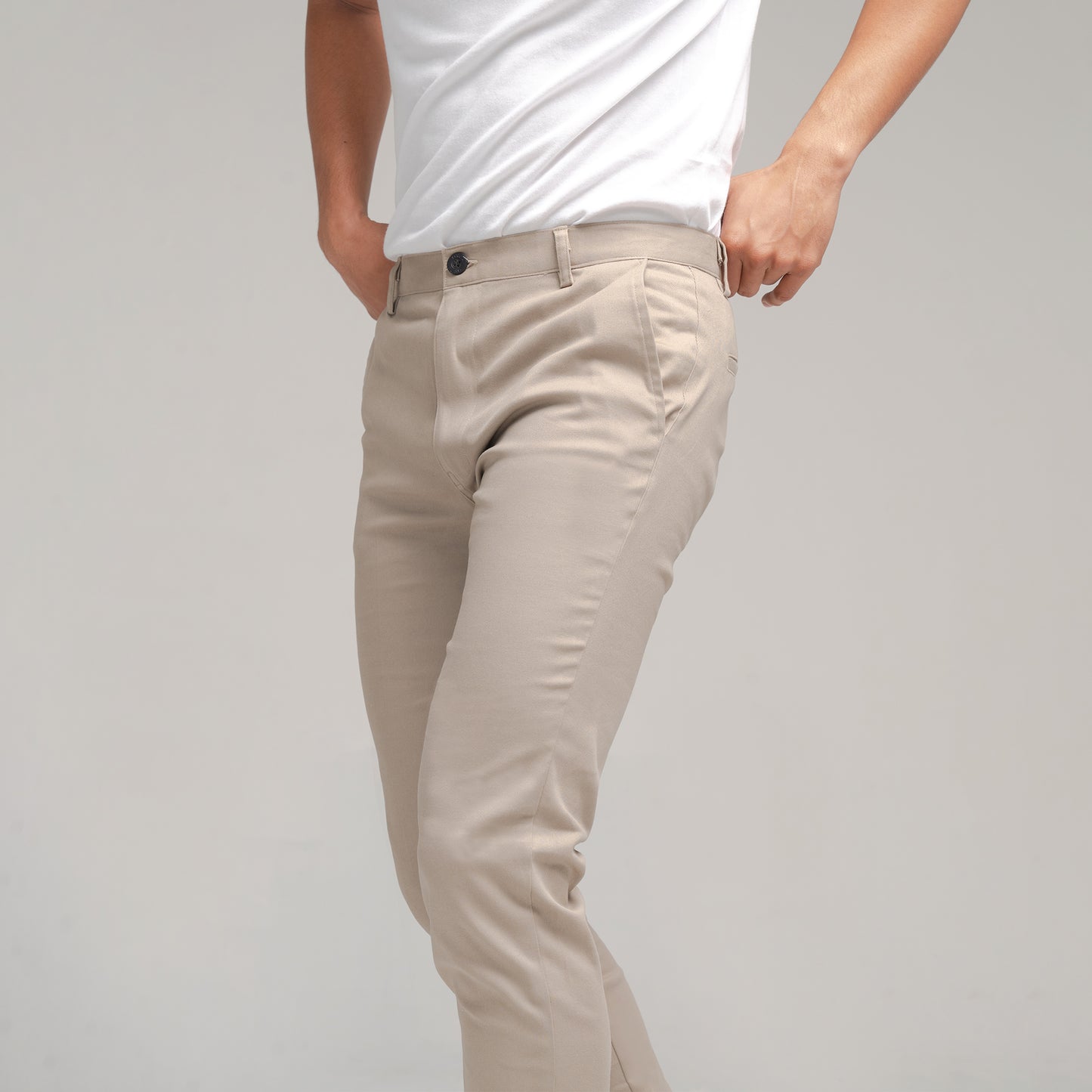 Rex (Stretch) Long Chino Khaki