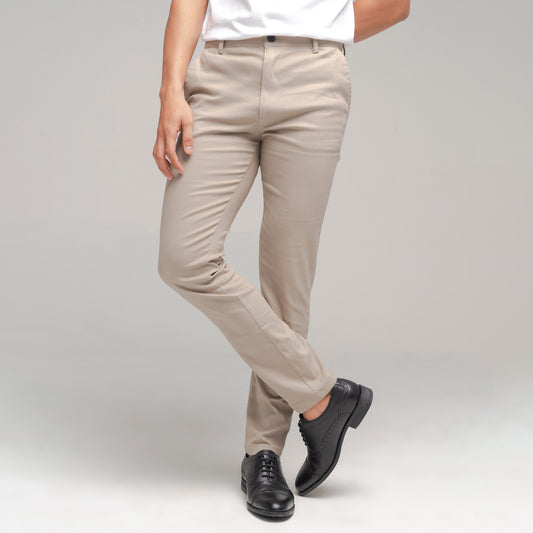 Rex (Stretch) Long Chino Khaki