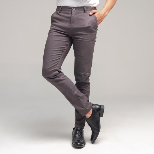 Rex (Stretch) Long Chino Grey