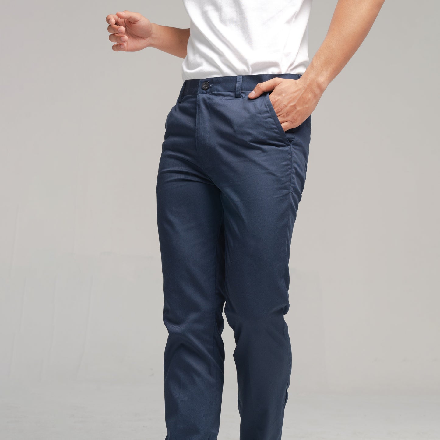 Union (Non Stretch) Long Chino Navy