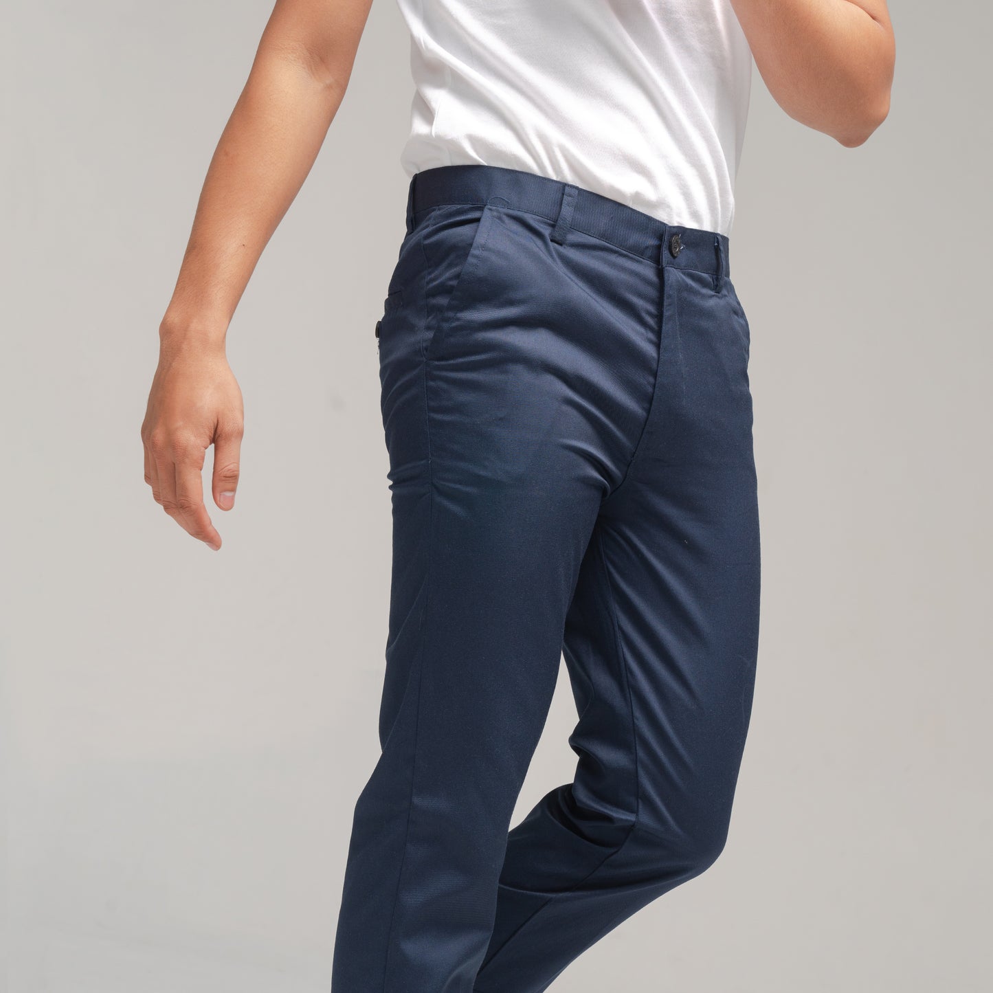 Union (Non Stretch) Long Chino Navy