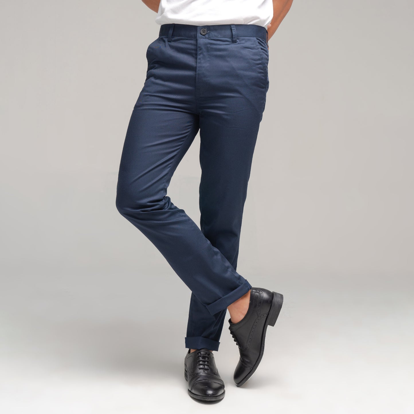 Union (Non Stretch) Long Chino Navy