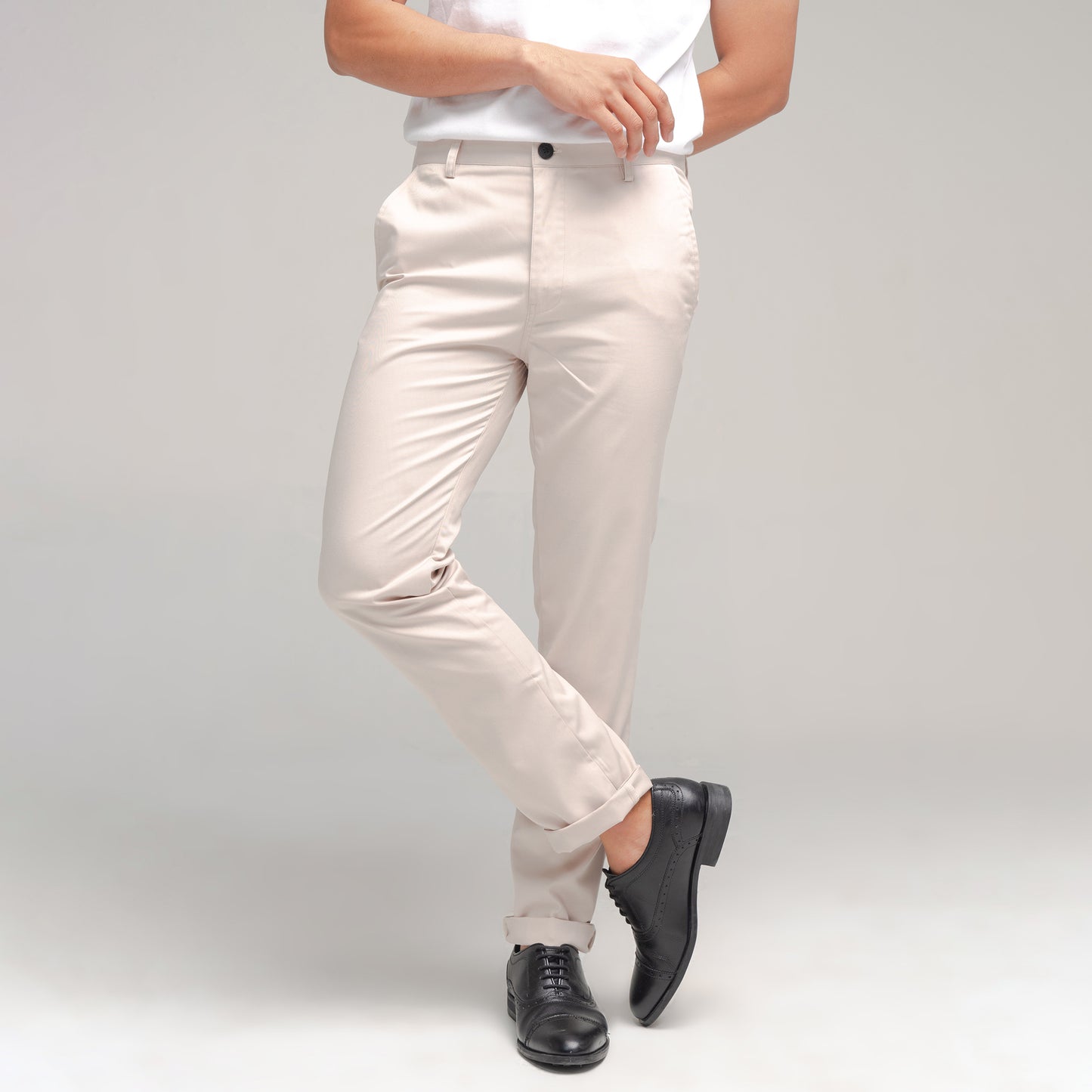 Union (Non Stretch) Long Chino Cream