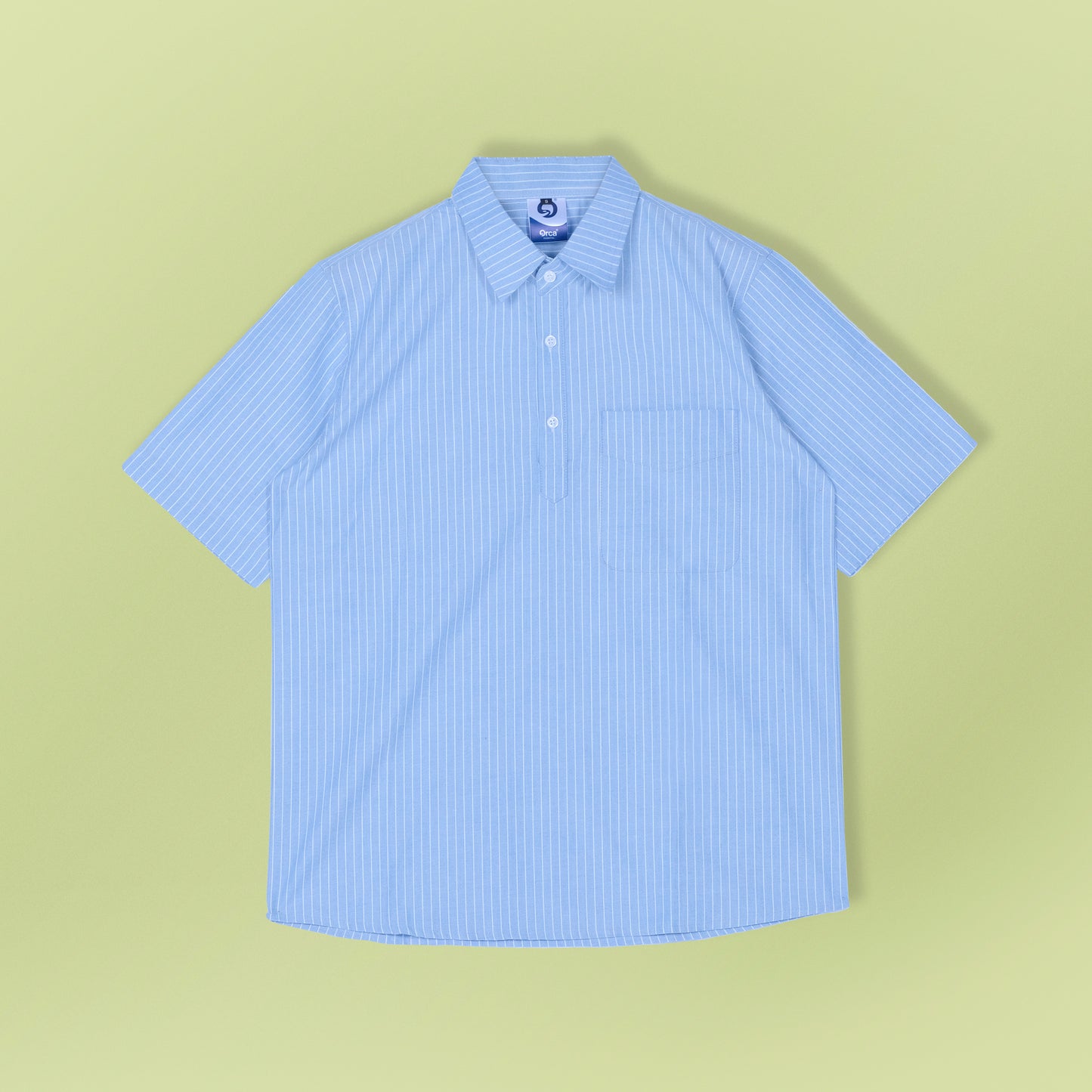 Gazi Striped Shirt Blue Cloud