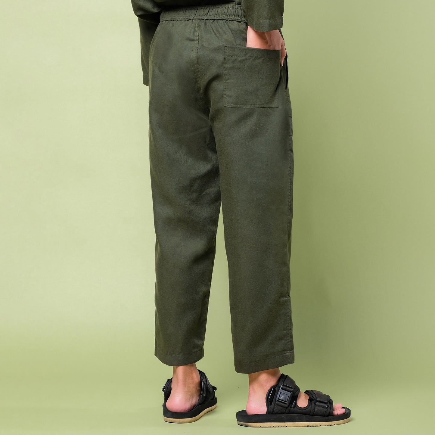 Maheer Ankle Pants Dark Olive