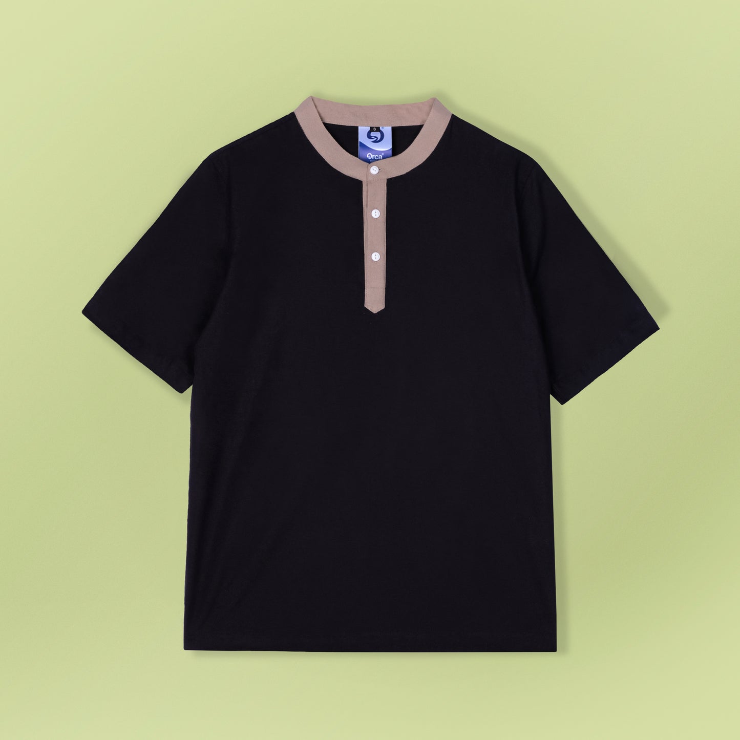 Nazeem Two-Tone Shirt Tan Black